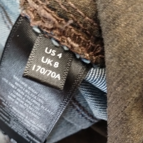 Free People We The Free Crvy 2nd Ave One Piece Jumpsuit Curulean Denim Size 4 - Picture 11 of 11